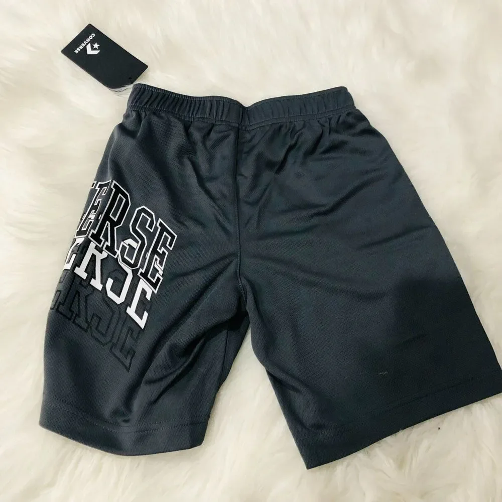 Converse Boys Youth Athletic Shorts Color Gray Size Small 8-10 Years‎ NWT